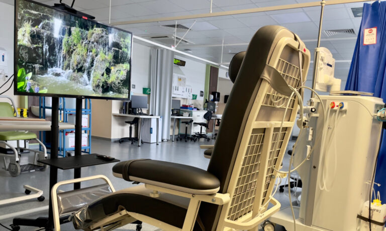 Dialysis Chair Waterfall View
